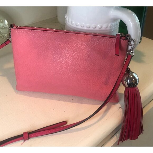 Tory Burch Color Block Leather Crosssbody Bag with Tassel - Picture 5 of 13